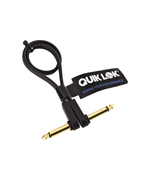 Quik lok cavo patch flat, 0,30m, colore nero