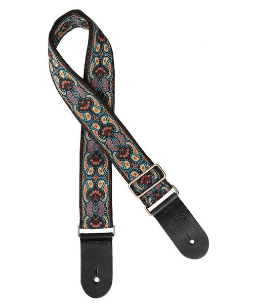 Tracolla per chitarra, in tessuto jacquard, multicolor