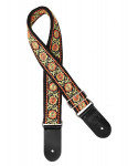 Guitar shoulder strap, in jacquard fabric, multicolor