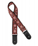 Guitar shoulder strap, in jacquard fabric, multicolor