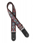 Guitar shoulder strap, in jacquard fabric, multicolor