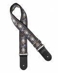 Guitar shoulder strap, in jacquard fabric, multicolor