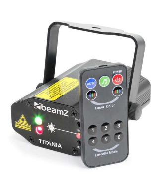 BEAMZ Titania Double Laser 200MW RG Gobo IRC