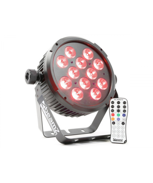 BEAMZ BT310 Led Flat Par 12x6W 4-1 RGBA DMX IRC