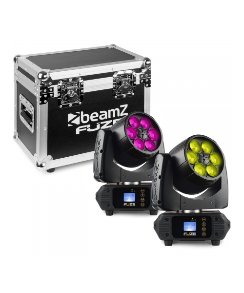 BEAMZ Fuze610ZTestaM Wash Led 6x10WLed Zoom Set2pz