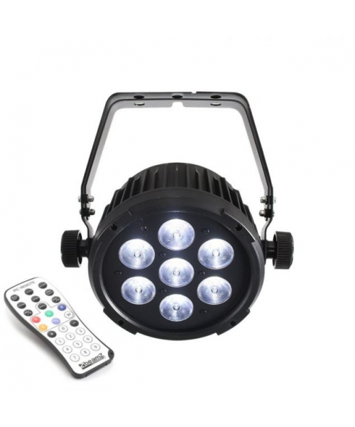 BEAMZ BT270 LED Flat Par 7x6W RGBW 4-1 DMX IRC