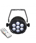 BEAMZ BT270 Led Flat Par 7x6W RGBW 4-1 DMX IRC