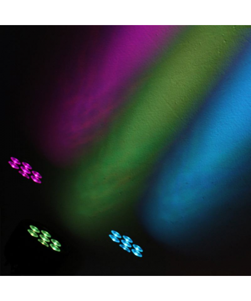 BEAMZ BT270 LED Flat Par 7x6W RGBW 4-1 DMX IRC