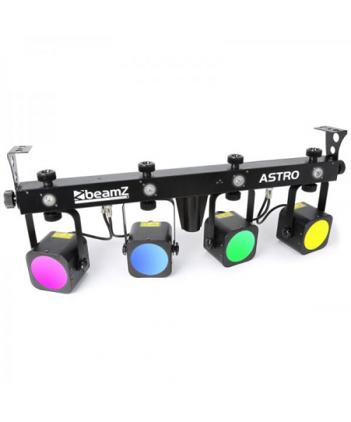 BEAMZ Led Astro Parbar Kit 4x10WCOB 4Strobo DMX