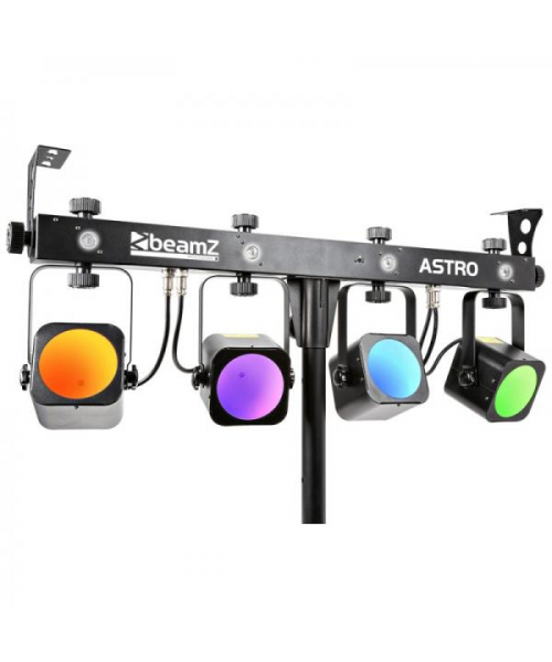 BEAMZ Led Astro Parbar Kit 4x10WCOB 4Strobo DMX