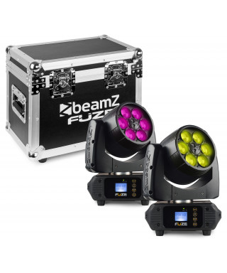 BEAMZ FUZE610Z WASH LED 6X10W RGBW 2PC FC