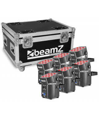 Beamz BBP60 9x12W 6in1 Uplight Set 6pc FC 