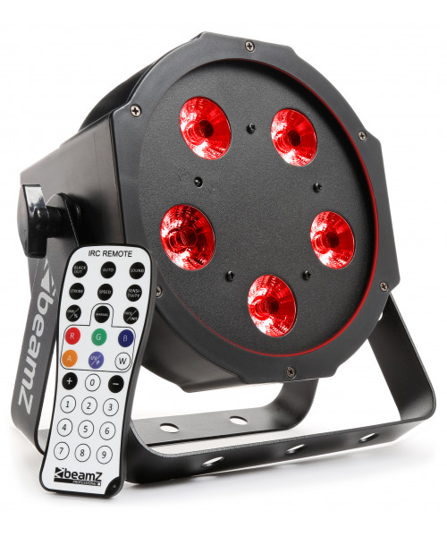 BEAMZ BEAMZ BFP120 Flat Par 5 LED 8W 4-In-1