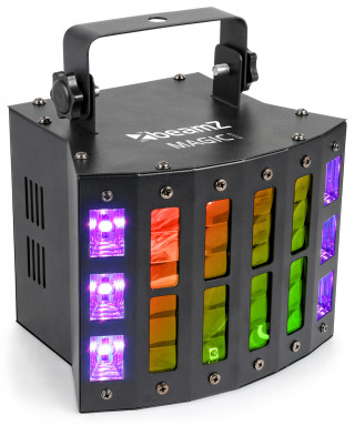 beamz Magic1 9x3w 6x2 IN1 UV / W6 Strobe DMX IRC