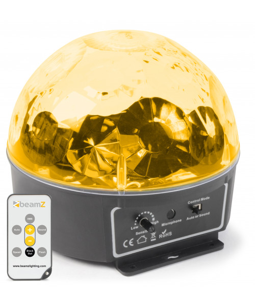 Beamz Mini Star Ball Sound RGBWAP IRC6X3W