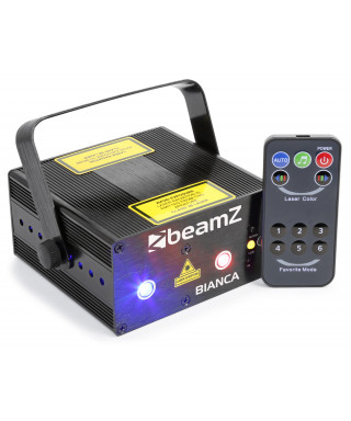Beamz white double laser 330mw rgb gobo IRC