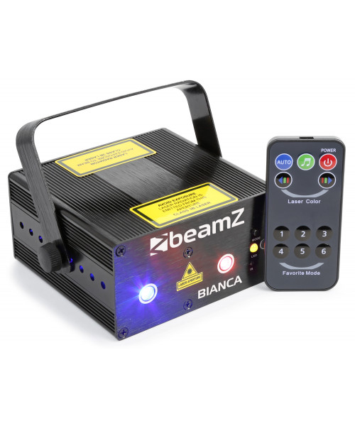 Beamz bianca doppio laser 330mw rgb gobo irc