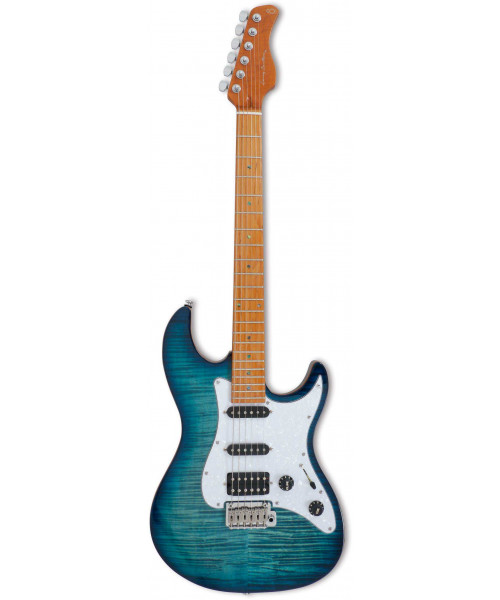 Sire guitars s7 fm tbl trans blue