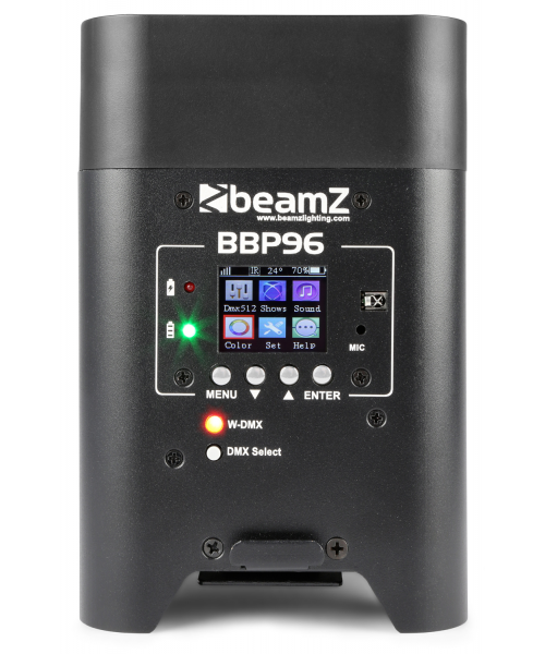 BEAMZ BBP96 UPLIGHT PAR 6X 12W 6IN1 WDMX