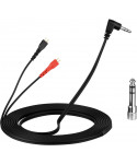Cavo di ricambio per sennheiser hd 25 - 3m - nero