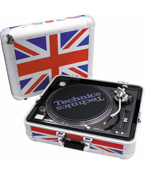 Zomo flightcase sl-12 xt technics sl-1200  sl-1210 - uk-flag