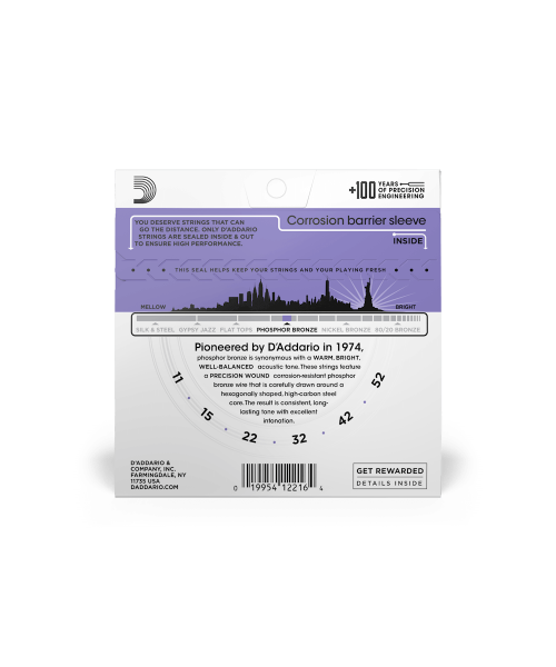 D'ADDARIO EJ26 PHOS-BRONZE 011-052