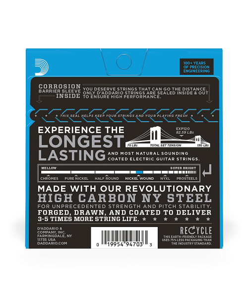 D'ADDARIO EXP120 COATED NICKEL 009-042