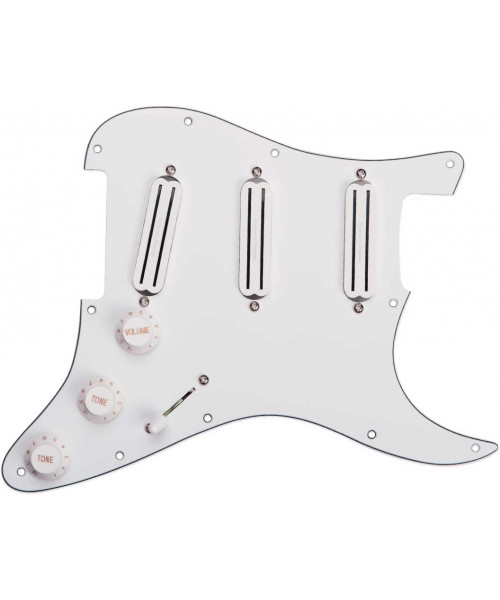 seymour Duncan Pickgrd Assy, Triple Rails, WHT