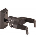 HCGSP Hercules-38WBK + Wall mount for guitar, black wooden base