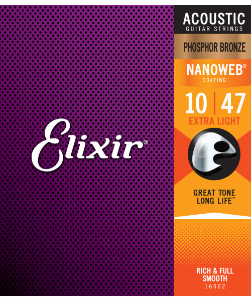 Elixir 16002 acoustic phosphor bronze nanoweb