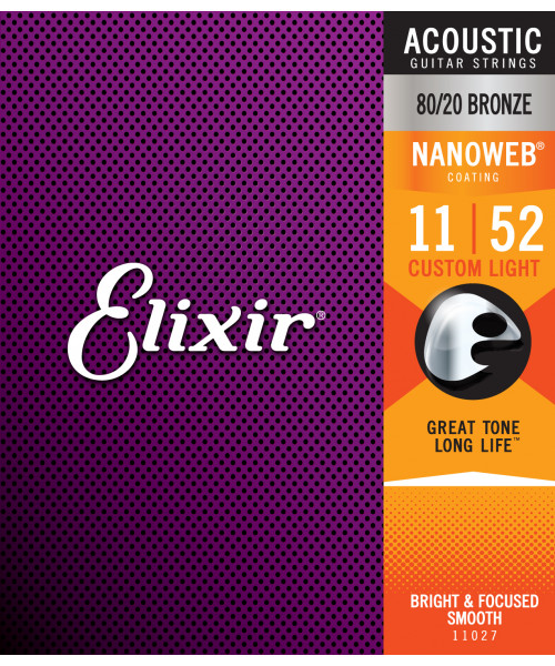 Elixir 11027 acoustic 80/20 bronze nanoweb