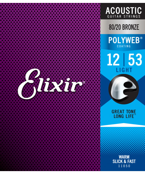 Elixir 11050 acoustic 80/20 bronze polyweb