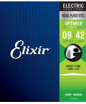 Elixir 19002 electric nickel plated steel optiweb