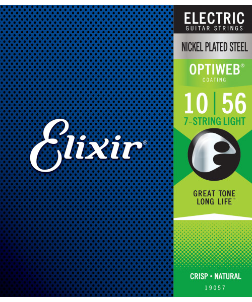 elixir 19057 electric nickel plated steel optiweb
