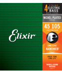 elixir 14077 electric bass nickel plated steel nanoweb