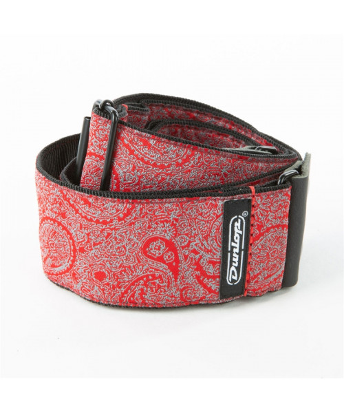 Dunlop D67-11 Tracolla Jacquard Paisley Red