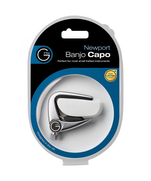 G7TH Newport banjo-Ukulele Silver Capo