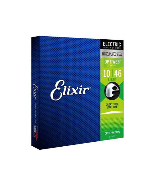 Elixir 19052 Electric Nickel Plated Steel OptiWeb
