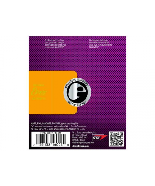 Elixir 16002 acoustic phosphor bronze nanoweb