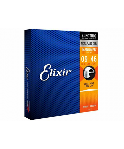elixir 12027 electric nickel plated steel nanoweb