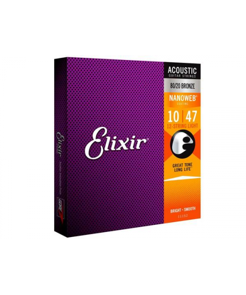 elixir 11152 Acoustic 80/20 Bronze Nanoweb