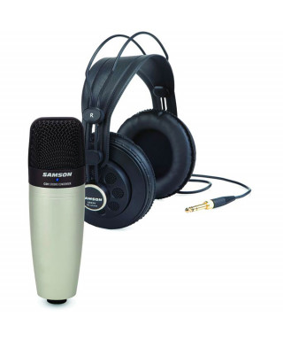 Samson C01/SR850 - Bundle Microfono a Condensatore Cardioide + Cuffie semi-open