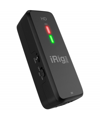 IK Multimedia Irig pre HD - The microphone interface with Preamp for iPhone, iPad, Mac and PC