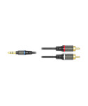 IK Multimedia Iline RCA - Male stereo jack cable from 1/ 8 '' / two male rca male