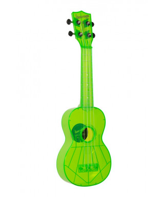 Kala KA-SWF-GN - Ukulele soprano Waterman - Fluorescent Sour Apple Green - c/borsa