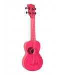 Kala ka-SWF-Pk - Ukulele soprano waterman - Fluorescent Watermelon Pink - c / bag