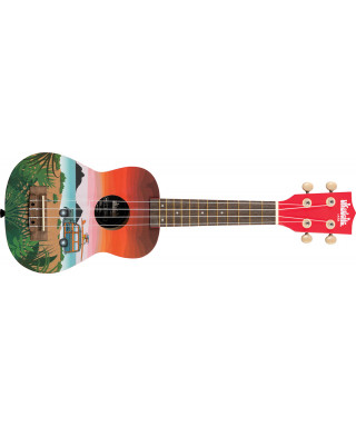Kala UK-Surfari - Ukulele soprano c / graphics