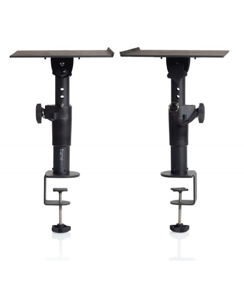 GATOR GFWSPKSTMNDSKCMP - Pair of stands to table clamp for studio monitor