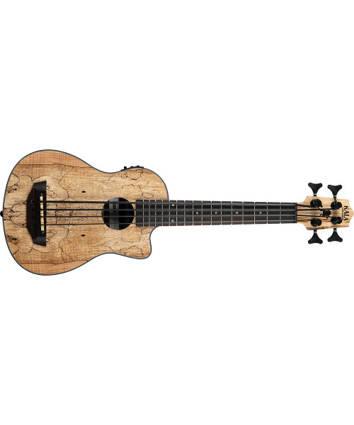 Kala UBASS-SP-MAP-FS - U-BASS Spalted Electricized Maple - c/bortion