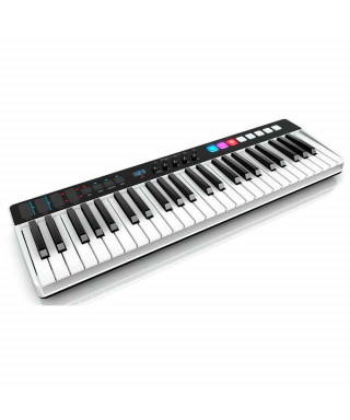 IK Multimedia iRig Keys I/O 49 - Master keyboard a 25 tasti per sistemi PC, MAC. iPad, iPhone con interfaccia audio integrata